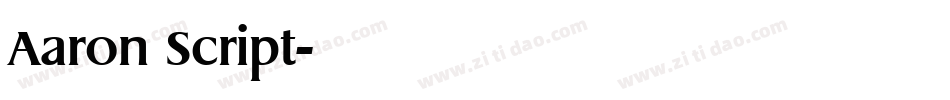 Aaron Script字体转换